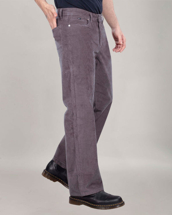 Dark Grey Corduroy Relaxed Fit