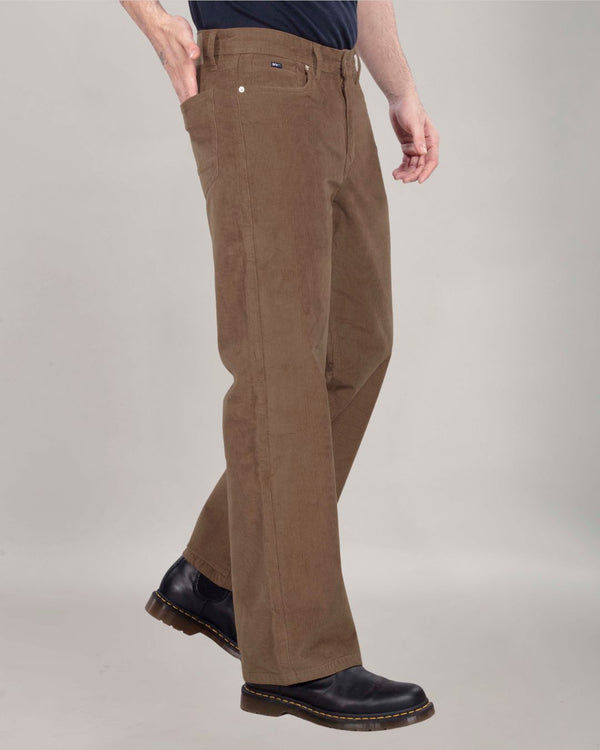 British Khaki Corduroy Relaxed Fit