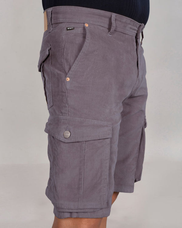 Custom Made Dark Grey Men's Cargo Shorts