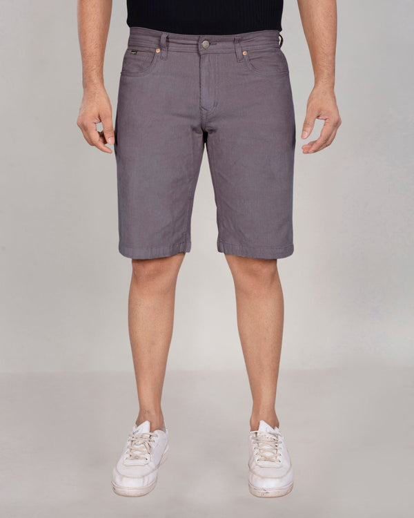 Custom Made Dark Grey Corduroy Shorts