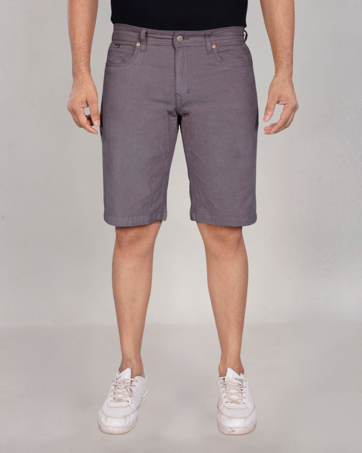 Custom Made Dark Grey Corduroy Shorts