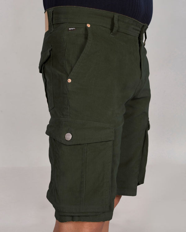 Custom Made Olive Green Men's Cargo Shorts