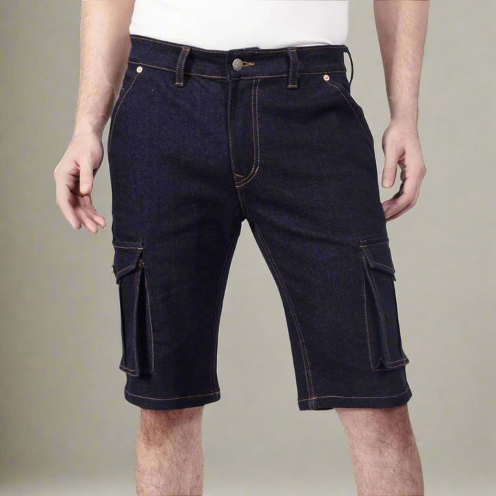 Custom Made Deep Space Blue Mens Cargo Shorts