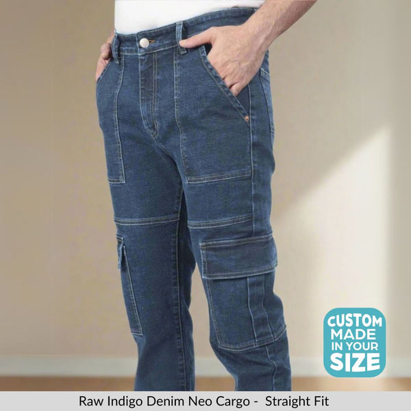 Custom Made Raw Indigo Men's Neo Cargo