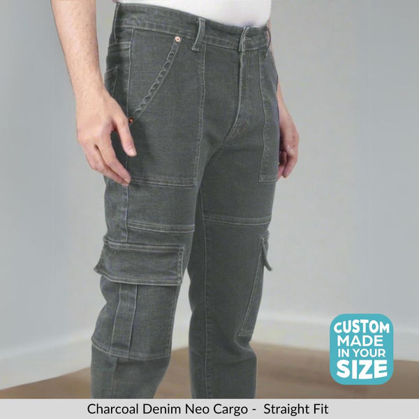 Custom Made Charcoal Men's Neo Cargo